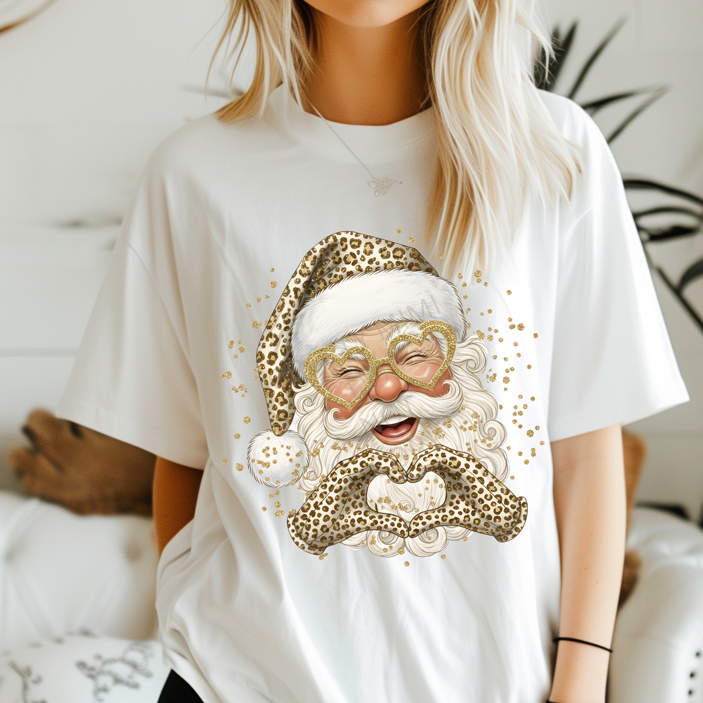 Cheetah Print Santa