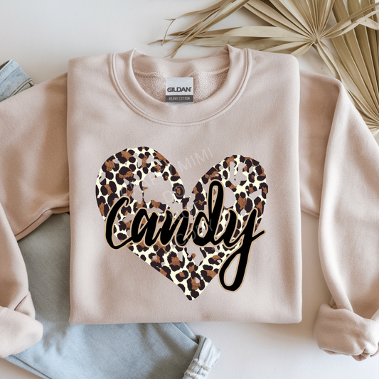 Cheetah Print Heart - Candy