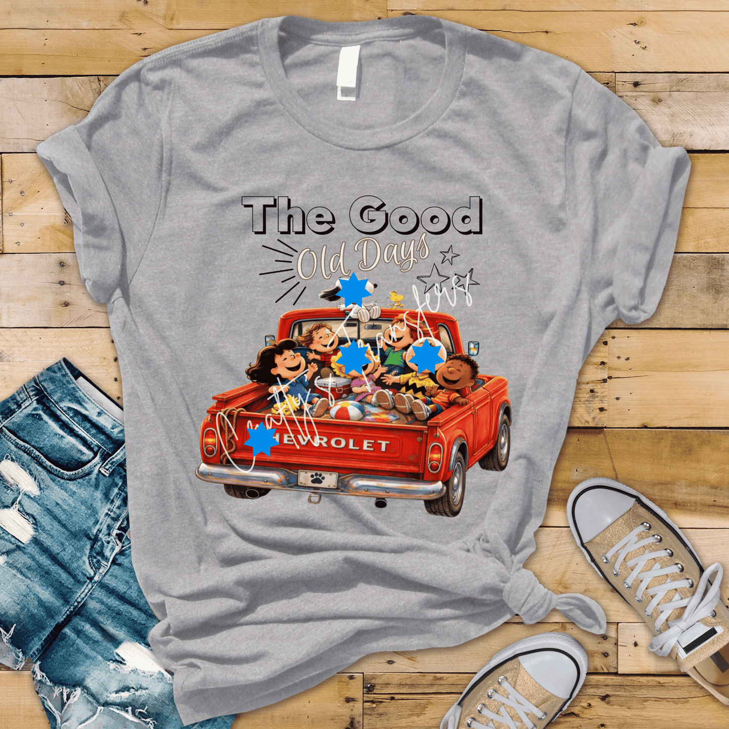 The Good Old Days DTF Transfer | Vintage Kids Truck Graphic | Retro Nostalgia Shirt Design | Cute Childhood Memory Heat Transfer