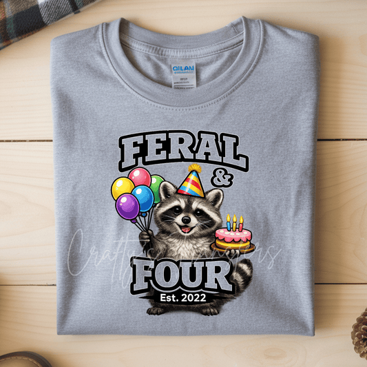Feral & Four Birthday Raccoon Est 2022