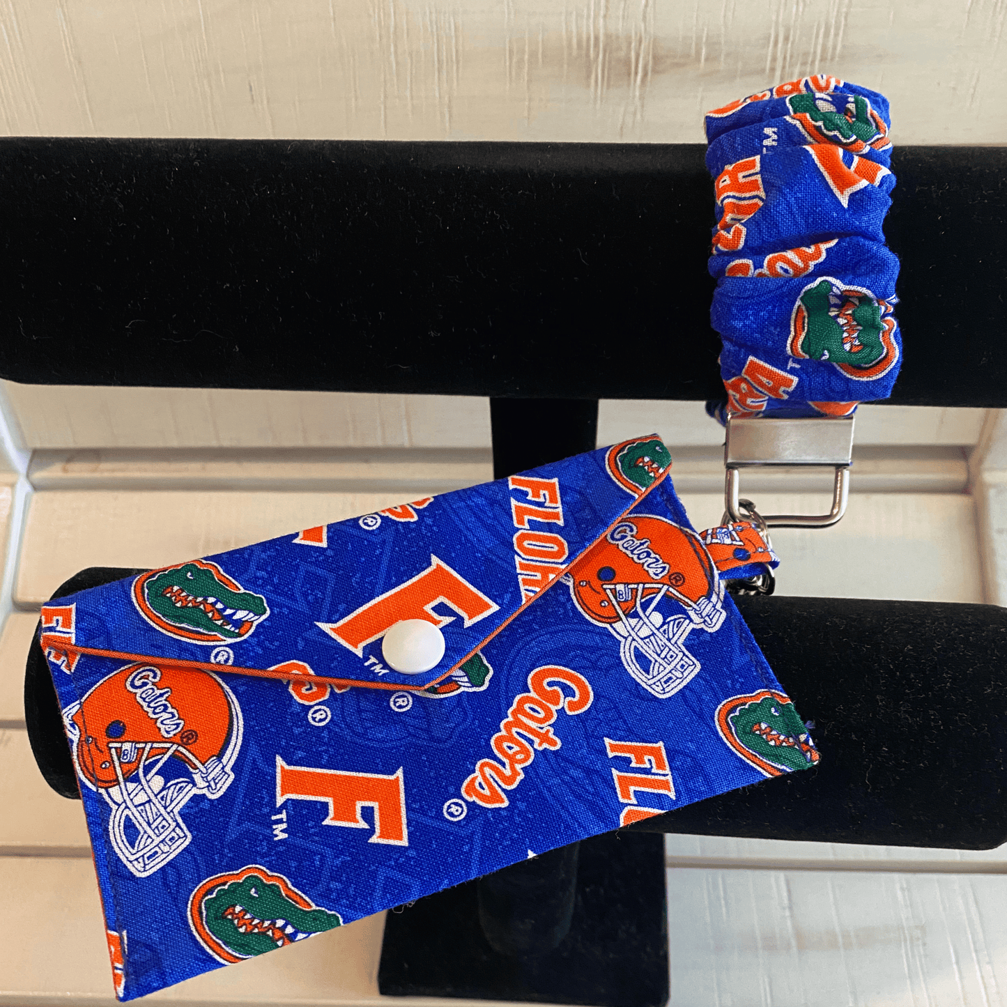 Florida Gators Wristlet and Mini Wallet 100% Cotton and Hand Made