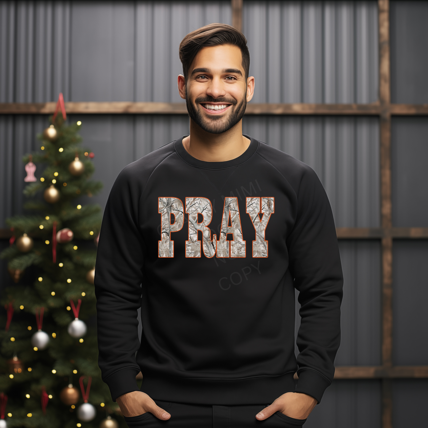 Western Camo Pray - Pink, Orange, Teal Outline Options