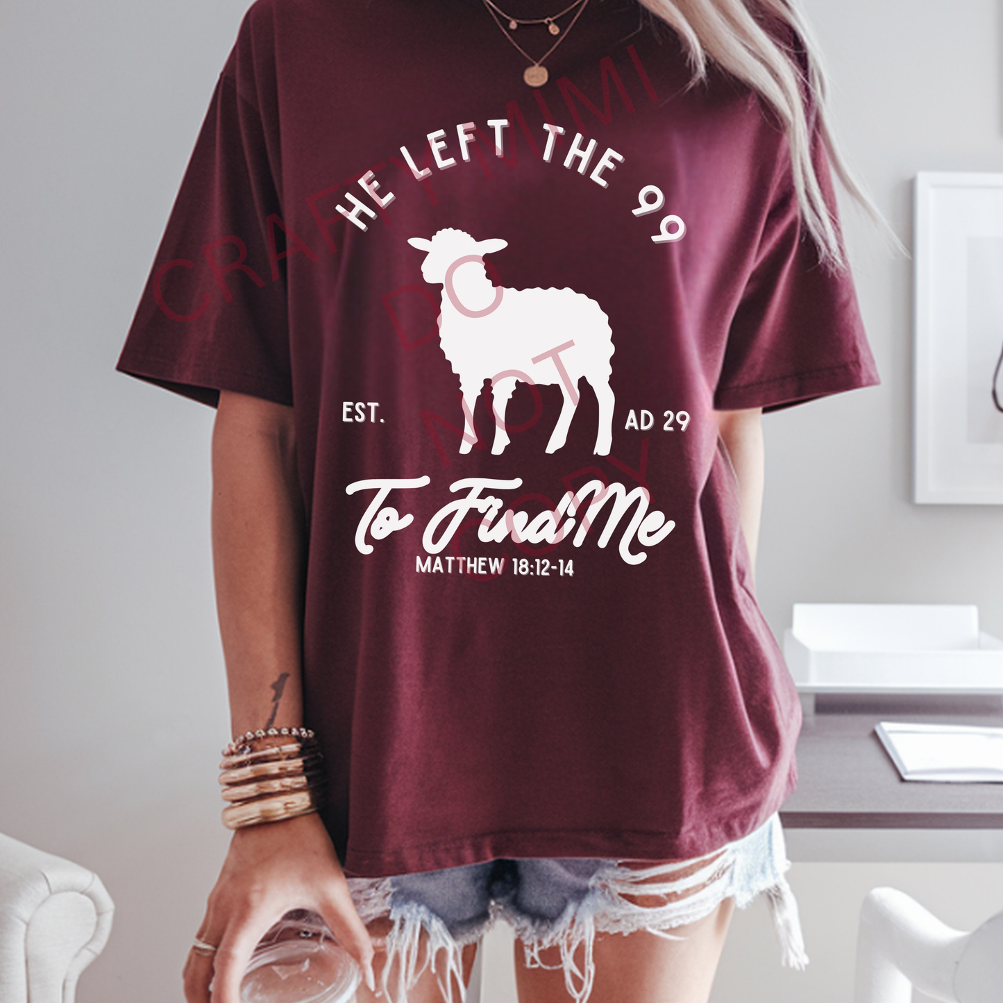 He Left the 99 To Find Me - White or Blue