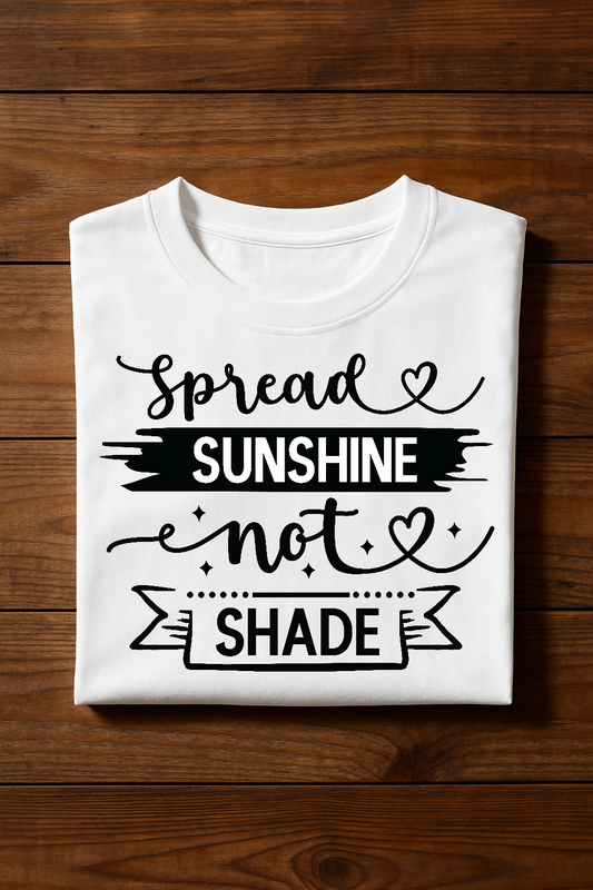 Spread Sunshine Not Shade