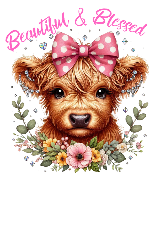 Beautiful & Blessed Highland Cow