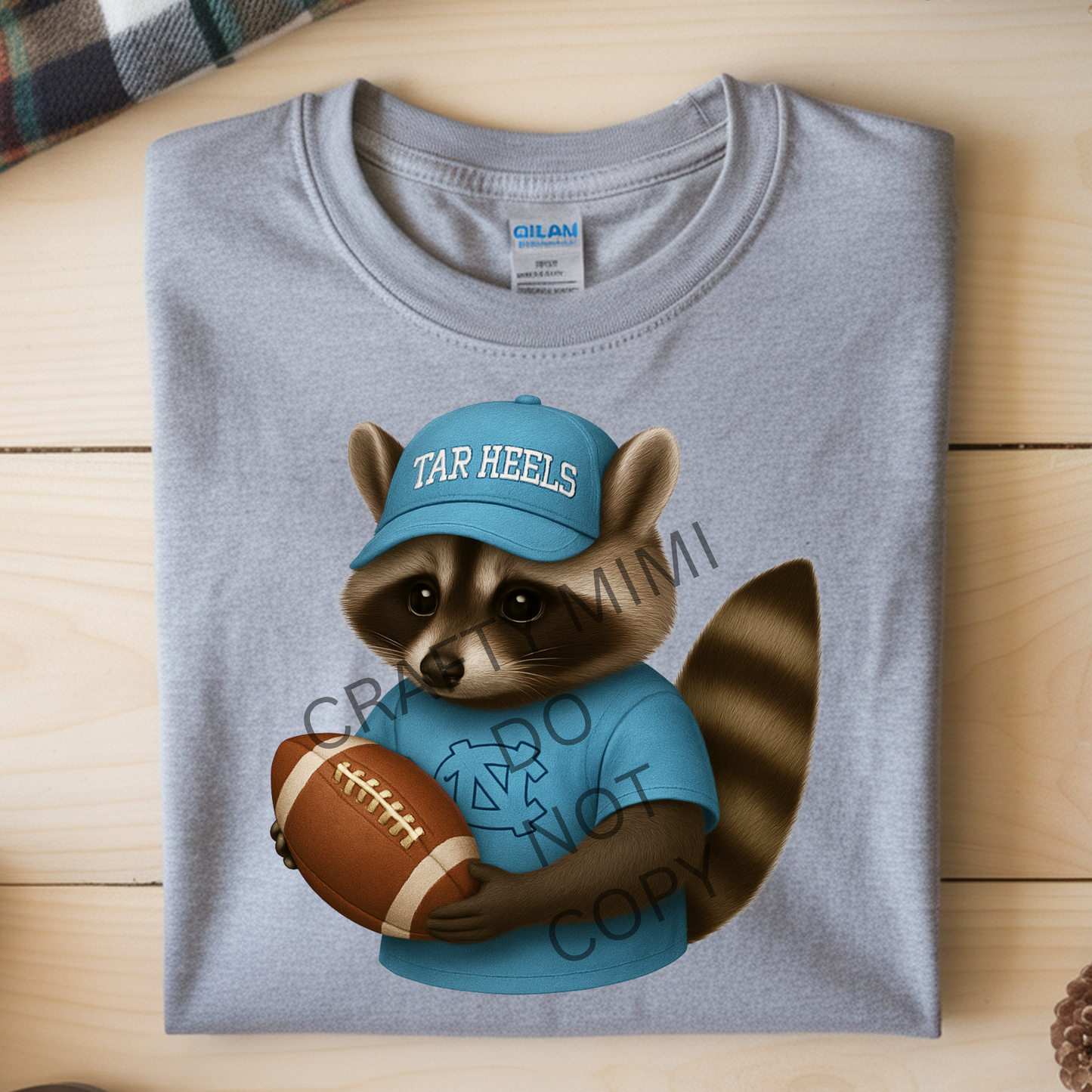 North Carolina Tar Heels Raccoon