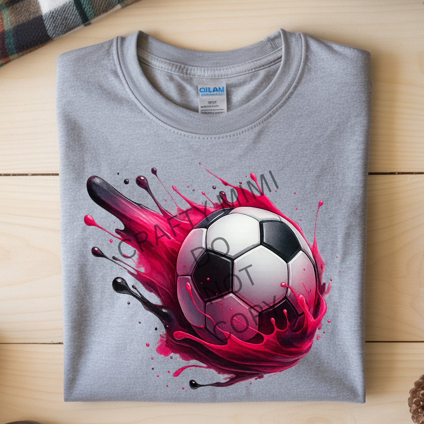 Soccer - Pink Paint Splash