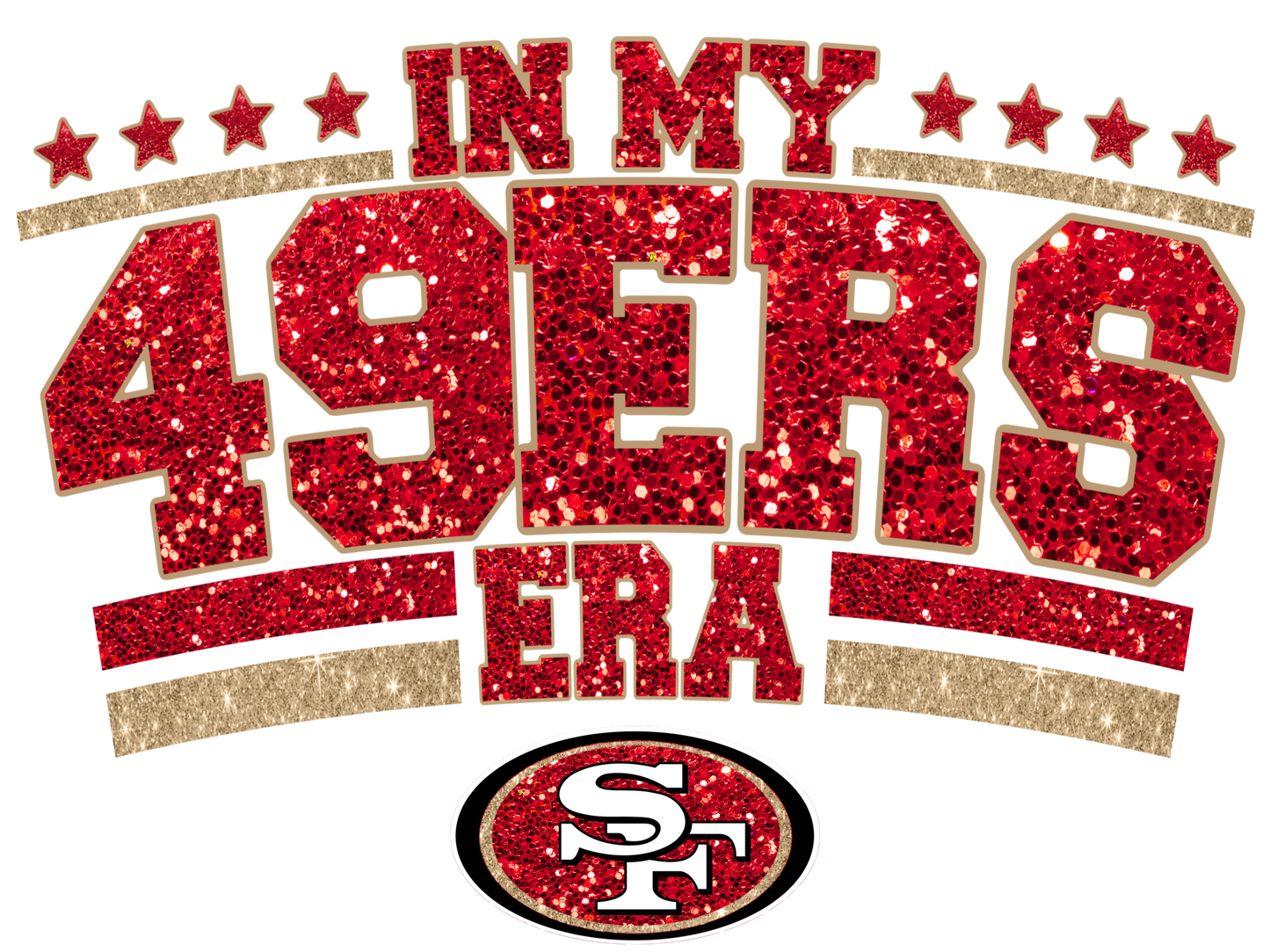 San Francisco 49ers Football DTF (5 Designs)