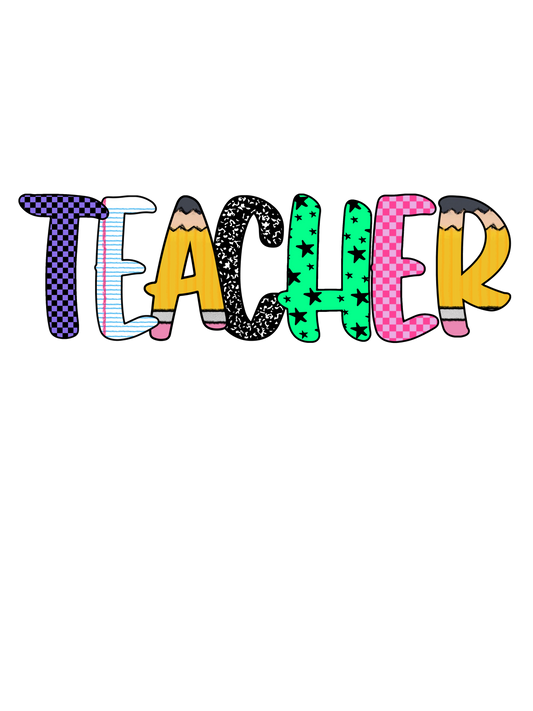 Teacher - School Design Letters