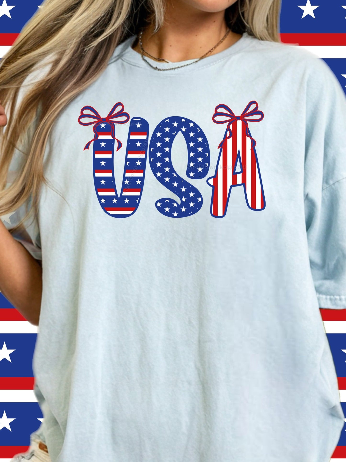 USA 4th of July DTF Transfer