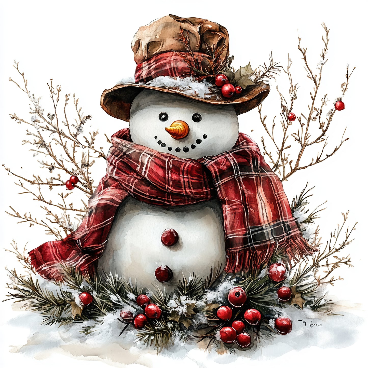 Vintage Snowman - 3 designs