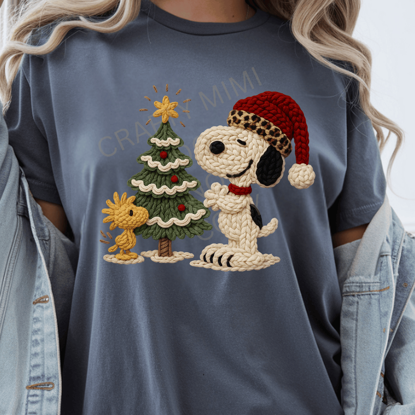 Snoopy Faux Yarn Christmas