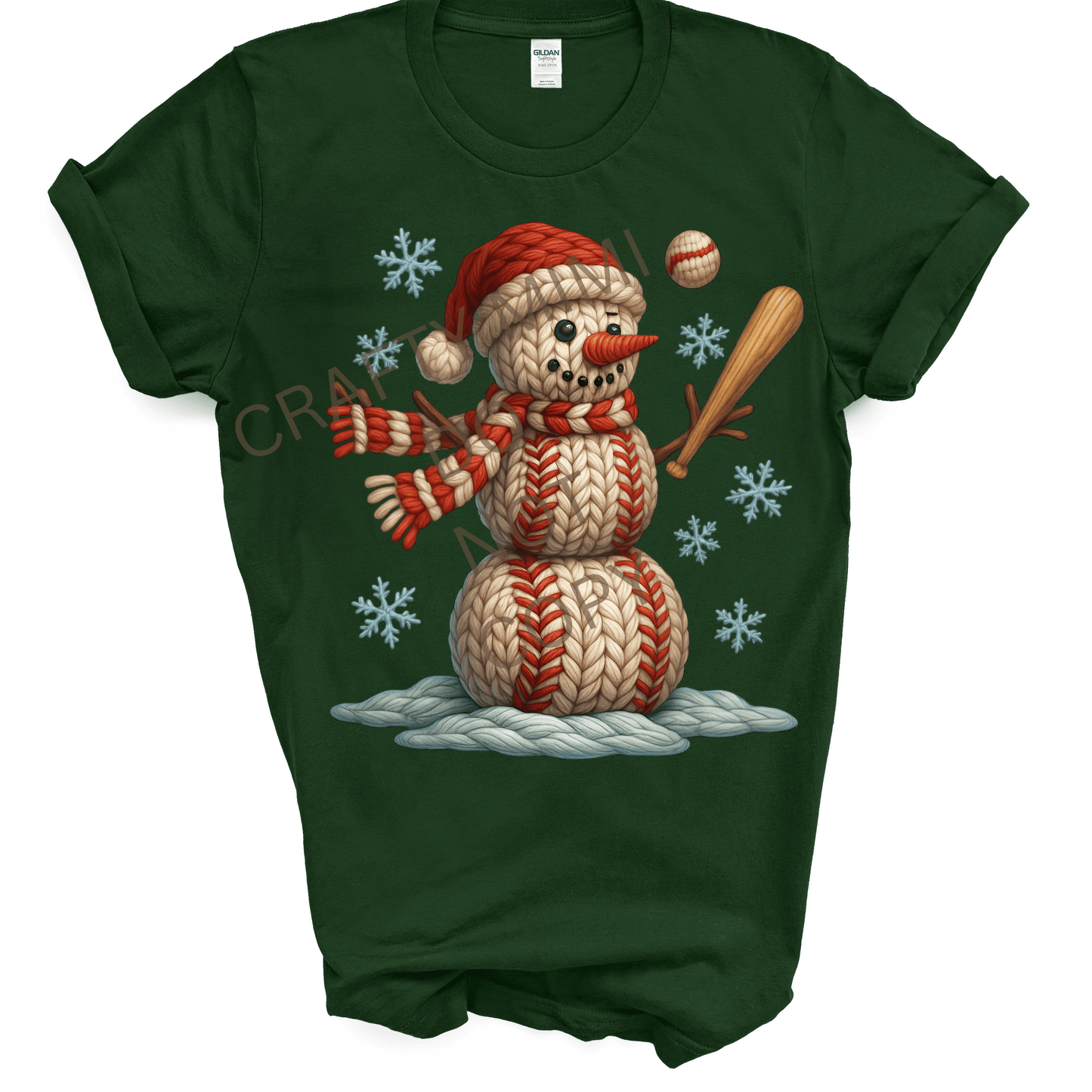 Baseball Snowman