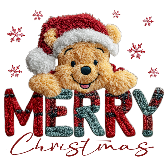 Pooh Bear Merry Christmas