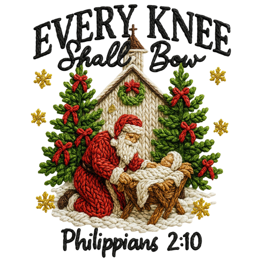 Every Knee Shall Bow Faux Yarn Style