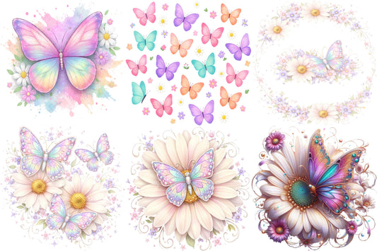 Butterfly Focal Gang Sheet (+2 bonus hat prints)