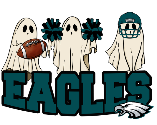 Eagles Football - Halloween Ghosts
