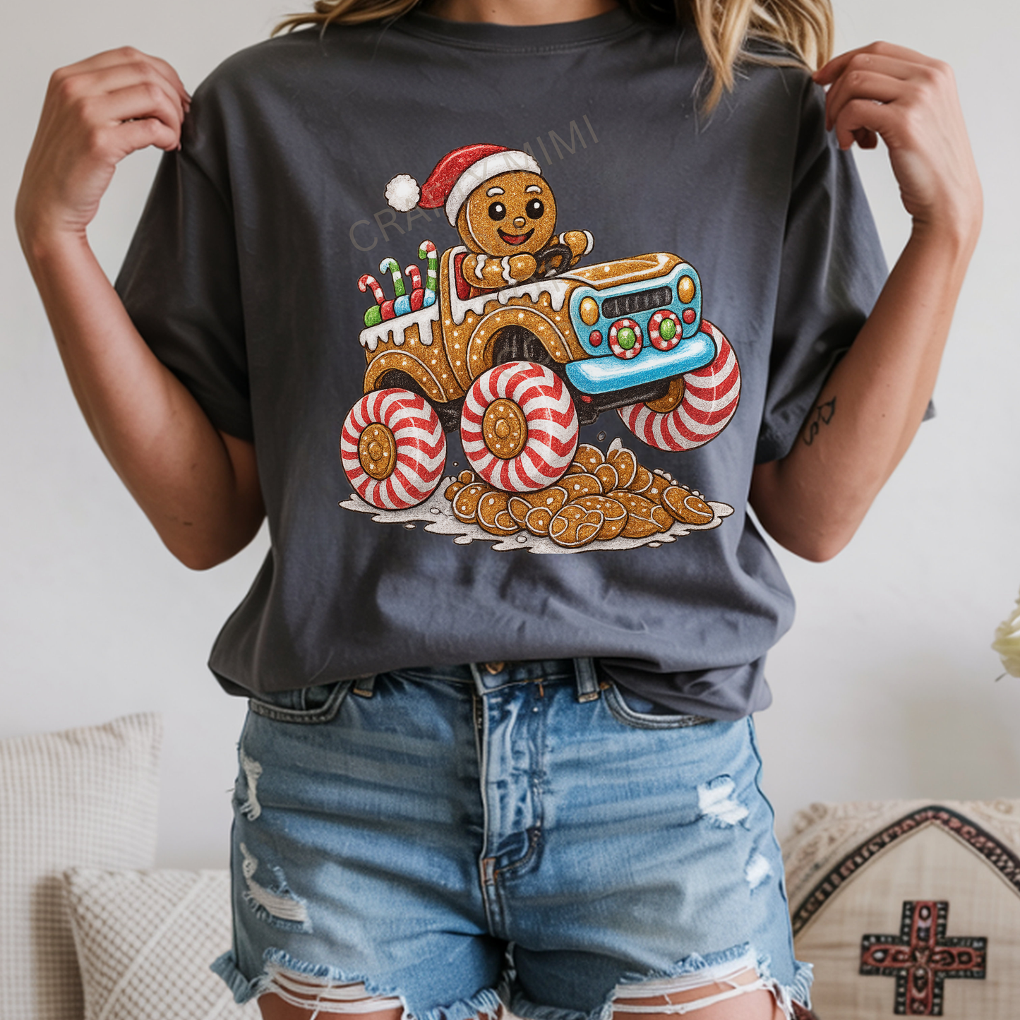 Gingerbread Man Sparkle Truck